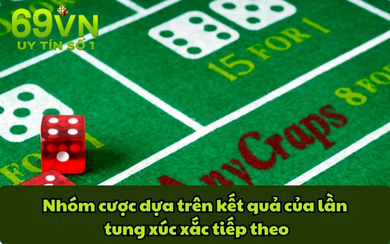 Nhóm cược dựa trên kết quả của lần tung xúc xắc tiếp theo